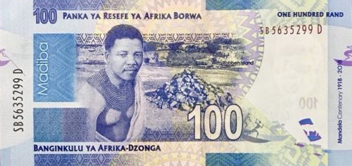 P136 South Africa 100 Rand 2012 (Mandela)